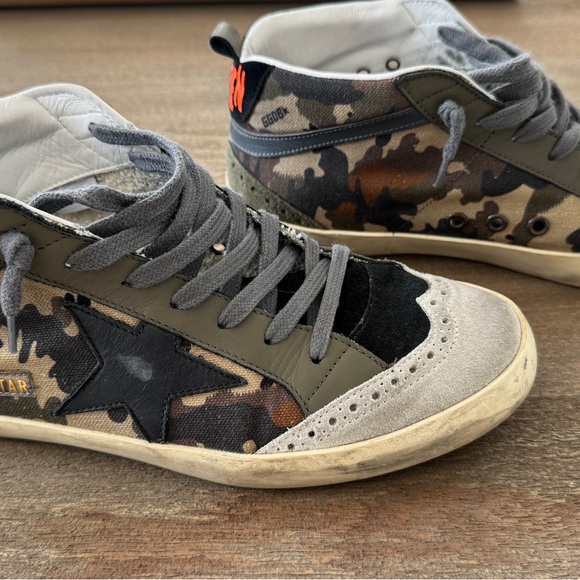 Golden Goose Camo High-Top Sneakers- Authentic - Picture 3 of 12